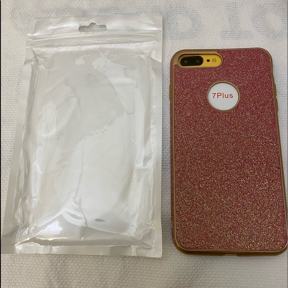 Unbranded Other - ❤️3/$30 Rose Gold Glitter iPhone 7 Plus Case Bumpe